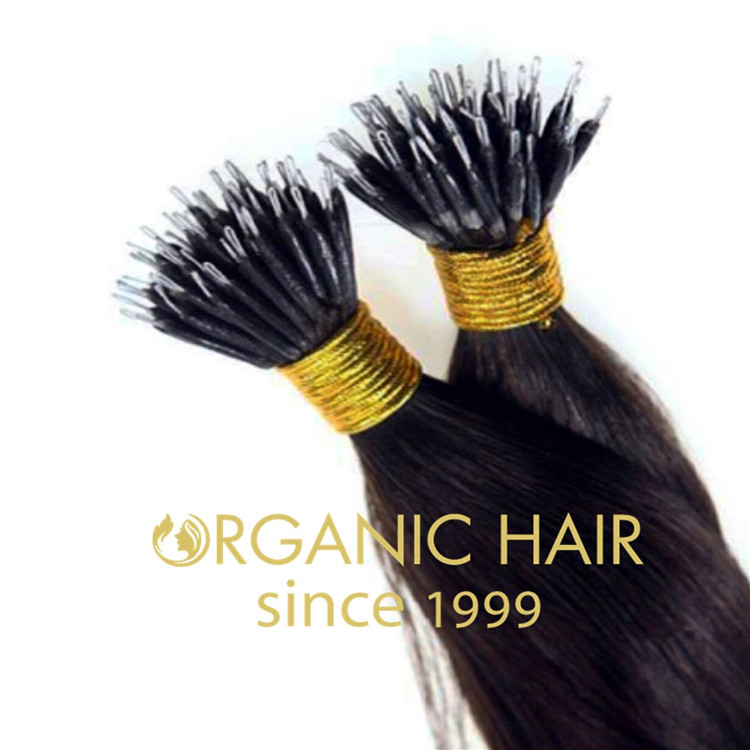 Cheap and double drawn 100% virgin human hair nano link ring hair extension wholesale A30